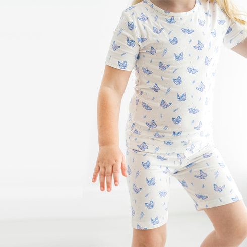 butterfly-bamboo-kids-pajama-short-set-bellabu-bear - Sophia's Style -6